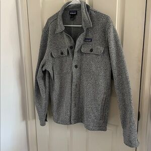 Patagonia better Sweater Heathered Gray Button-Up Jacket